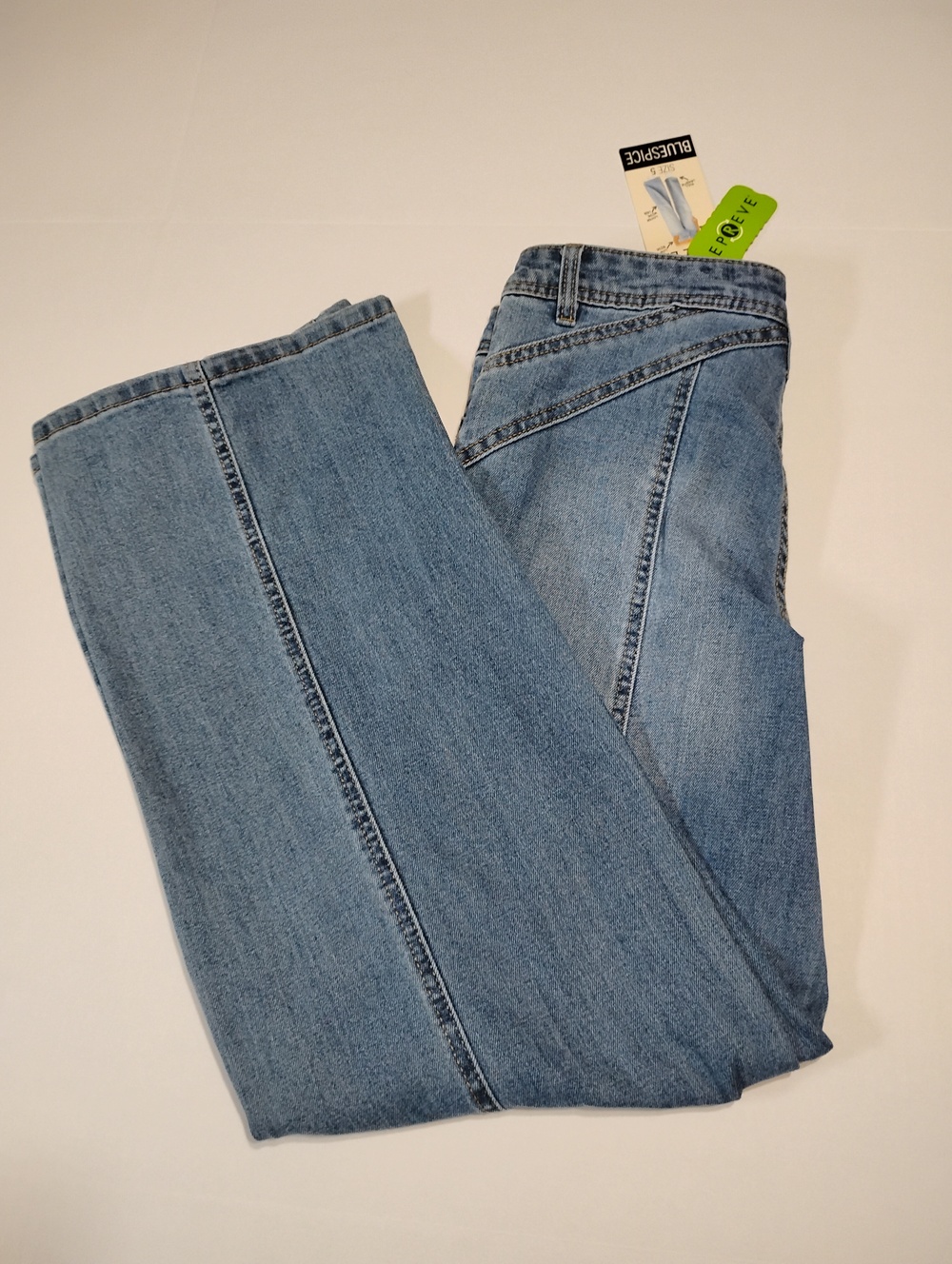 Blue Spice Low Rise Wide Leg Jeans - Light Wash Size 5 Juniors